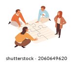 business partners team at... | Shutterstock .eps vector #2060649620