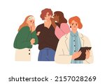 woman hear colleagues... | Shutterstock .eps vector #2157028269
