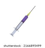 syringe pen filled with ink.... | Shutterstock .eps vector #2166895499