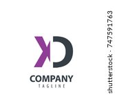 initial letter xc design logo | Shutterstock .eps vector #747591763