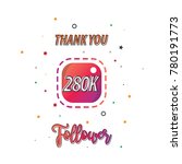 thank you design for social... | Shutterstock .eps vector #780191773
