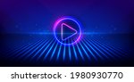 play button on abstract purple... | Shutterstock .eps vector #1980930770