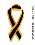 help for haiti awareness ribbon | Shutterstock . vector #45147493
