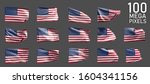 14 various images of usa flag... | Shutterstock . vector #1604341156
