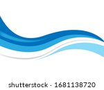 vector blue wavy wave abstract...