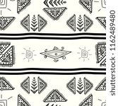 abstract aztec pattern with... | Shutterstock .eps vector #1162489480