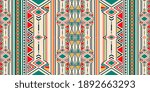 ikat geometric folklore... | Shutterstock .eps vector #1892663293