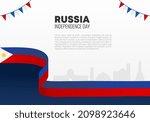 russia independence day... | Shutterstock .eps vector #2098923646