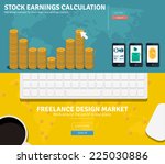 flat design concepts for... | Shutterstock .eps vector #225030886