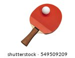 Table Tennis Racket With A Ball ...