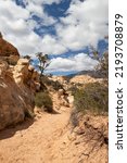 Hiking Trail In The Desert At...