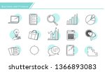 set of business finance and... | Shutterstock . vector #1366893083