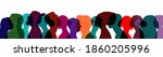silhouettes of diverse... | Shutterstock .eps vector #1860205996