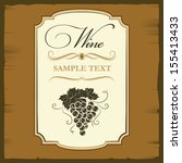  wine menu. labels for wine... | Shutterstock .eps vector #155413433