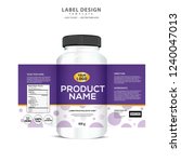 bottle label  package template... | Shutterstock .eps vector #1240047013