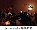 halloween illustration with... | Shutterstock .eps vector #18784792