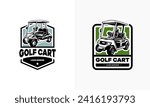 set of buggy   golf cart...