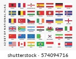 collection of set national flag | Shutterstock .eps vector #574094716