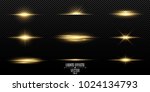 set of flashes  lights and... | Shutterstock .eps vector #1024134793