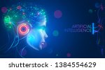 artificial intelligence in... | Shutterstock .eps vector #1384554629