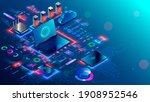 computer network security... | Shutterstock .eps vector #1908952546