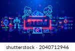 stem education of kids through... | Shutterstock .eps vector #2040712946