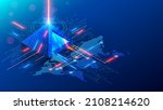 blockchain fintech isometric... | Shutterstock .eps vector #2108214620