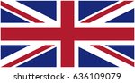 vector image of england flag | Shutterstock .eps vector #636109079