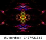 symmetry and reflection. light... | Shutterstock . vector #1437921863