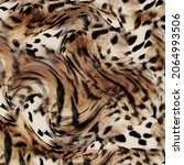 Small photo of Leopard skin pattern texture; Fashionable print