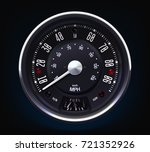 Retro Speedometer. Tachometer....
