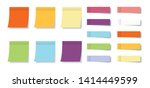 collection post note stickers... | Shutterstock .eps vector #1414449599