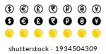 currency vector icons. world... | Shutterstock .eps vector #1934504309