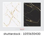gold marble cover background ... | Shutterstock .eps vector #1055650430