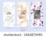 packaging product design label... | Shutterstock .eps vector #1063873490