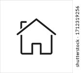 home icon vector sign symbol... | Shutterstock .eps vector #1712319256