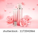 graceful rose skin care set... | Shutterstock .eps vector #1172042866