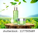 Green Tea Skincare Ads With...