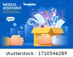 concept of donating medical... | Shutterstock .eps vector #1710546289