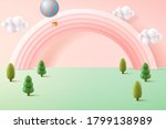 miniature forest background in... | Shutterstock .eps vector #1799138989