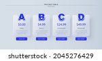glassmorphic business pricing... | Shutterstock .eps vector #2045276429
