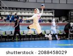 Small photo of Castellon de la Plana, Spain, 07 December 2021, Handball player ABBASI Nouriyeh during the game between Kazakstan vs Iran 31 - 25 count for 2021 World Women's Handball Championship.