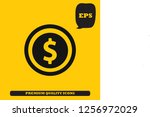 money vector icon | Shutterstock .eps vector #1256972029
