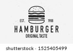 hamburger vector logo template. ... | Shutterstock .eps vector #1525405499