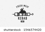 vintage kebab logo template.... | Shutterstock .eps vector #1546574420