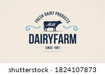 milk  cow logo. dairy farm... | Shutterstock .eps vector #1824107873