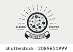 italian pizza vector logo... | Shutterstock .eps vector #2089651999