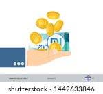 200 israeli new shekel banknote ... | Shutterstock .eps vector #1442633846