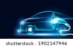 electric car future power in... | Shutterstock .eps vector #1902147946