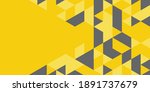 yellow and silver presentation... | Shutterstock .eps vector #1891737679